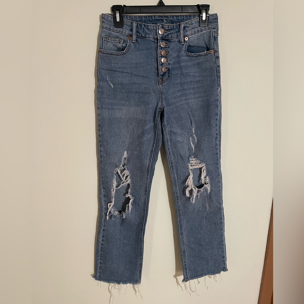 High waist boyfriend jeans